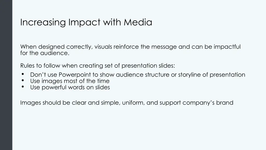 increasing impact with media