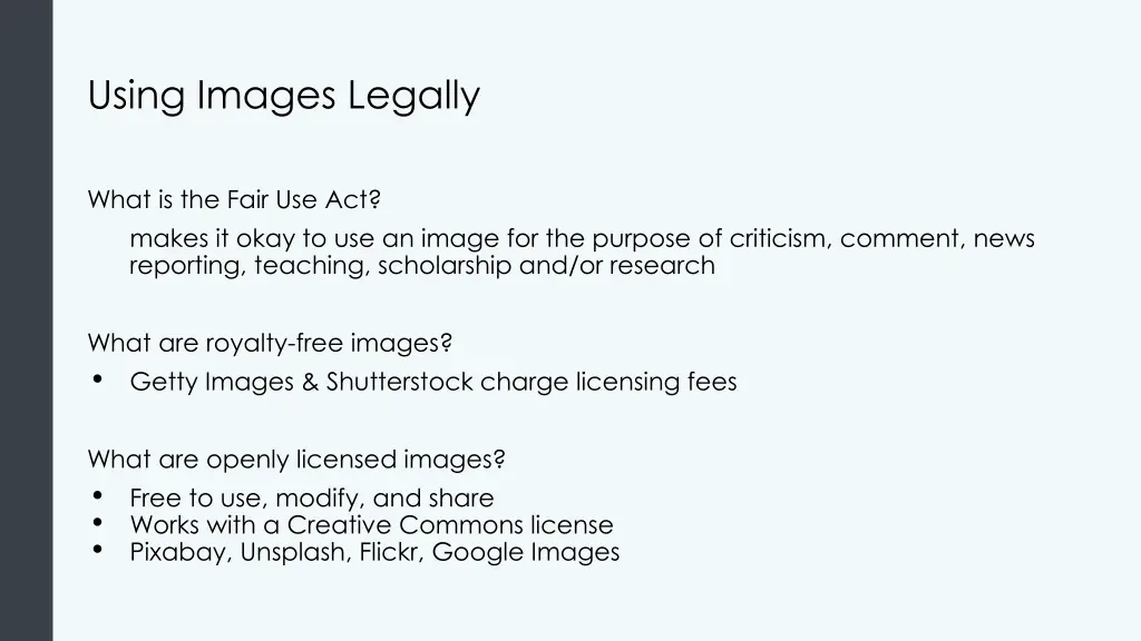 using images legally