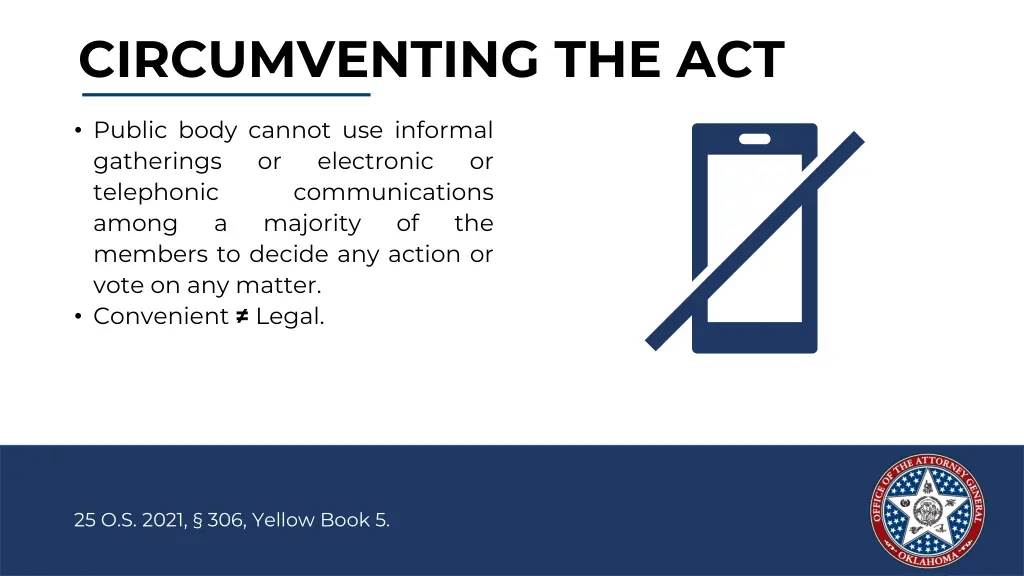 circumventing the act