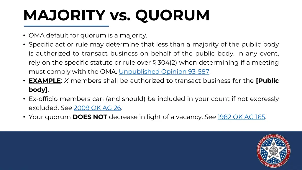 majority vs quorum