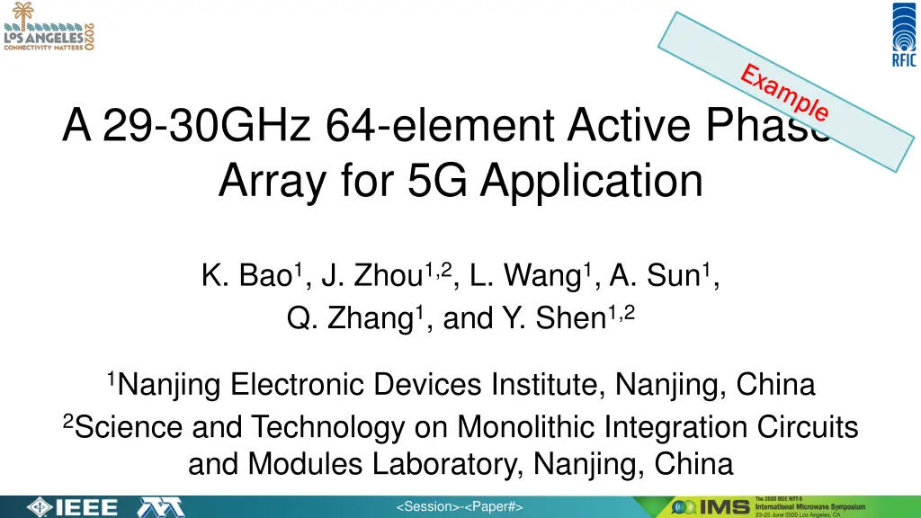 a 29 30ghz 64 element active phased array