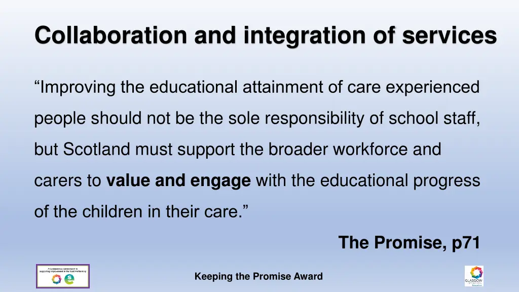 collaboration and integration of services