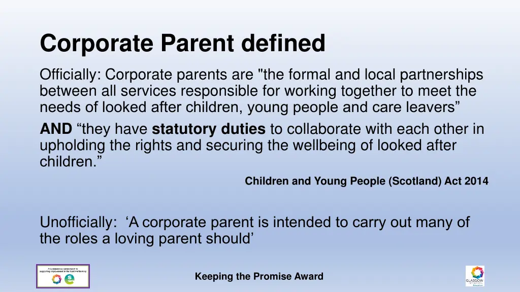 corporate parent defined