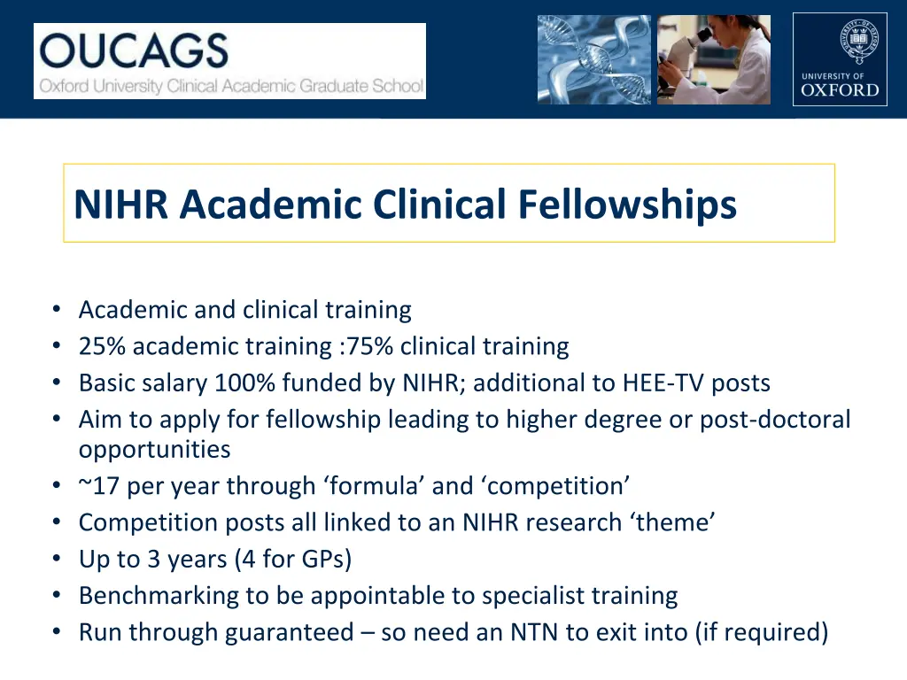 nihr academic clinical fellowships