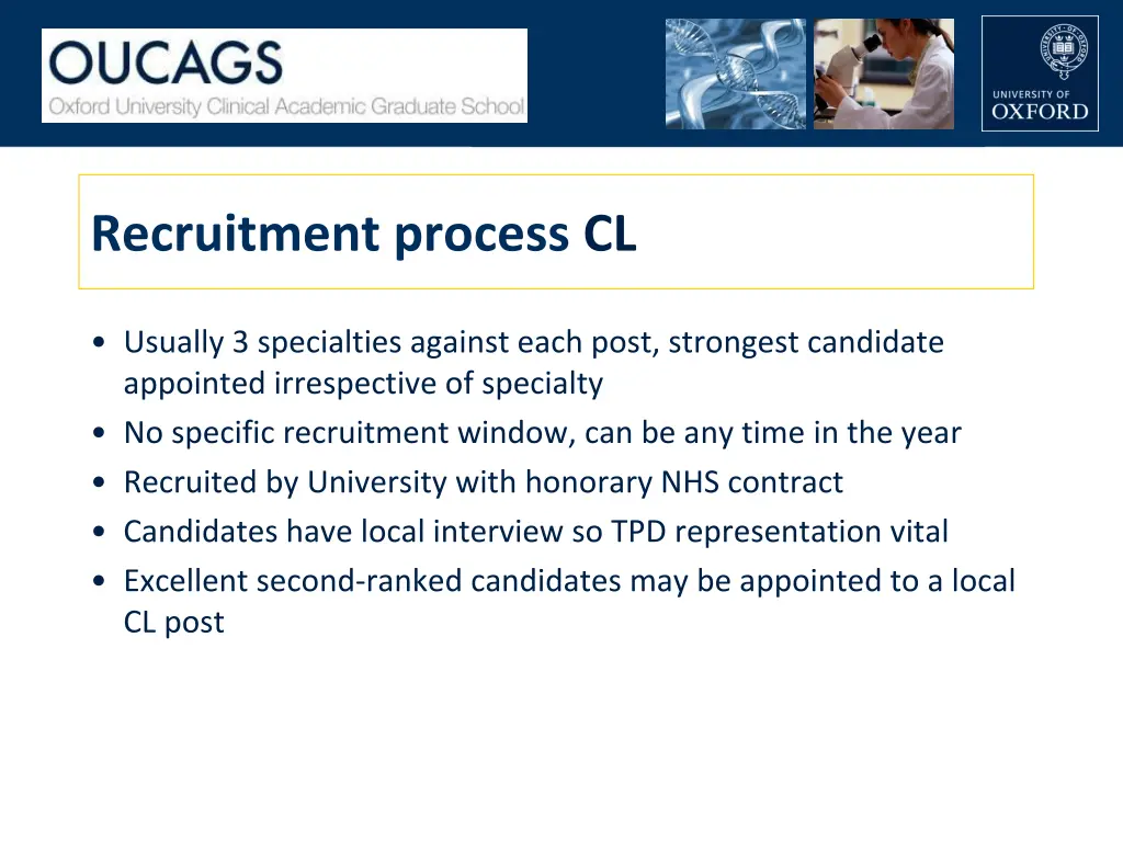 recruitment process cl