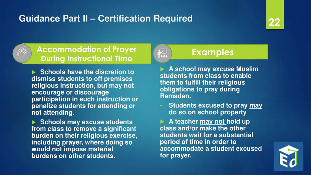 guidance part ii certification required 5