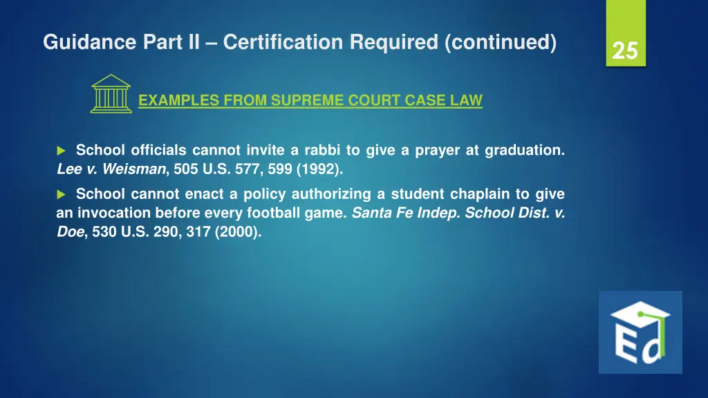 guidance part ii certification required continued 1