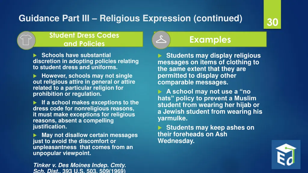 guidance part iii religious expression continued 2
