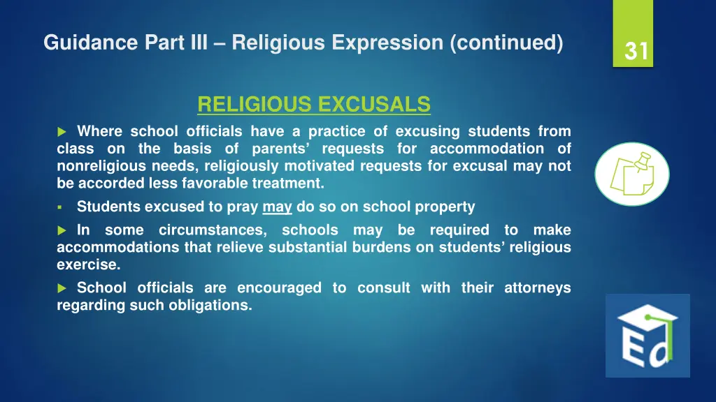 guidance part iii religious expression continued 3