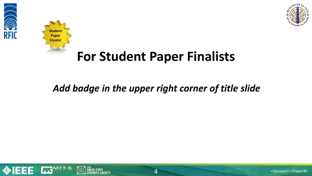 student paper finalist