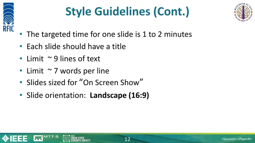 style guidelines cont