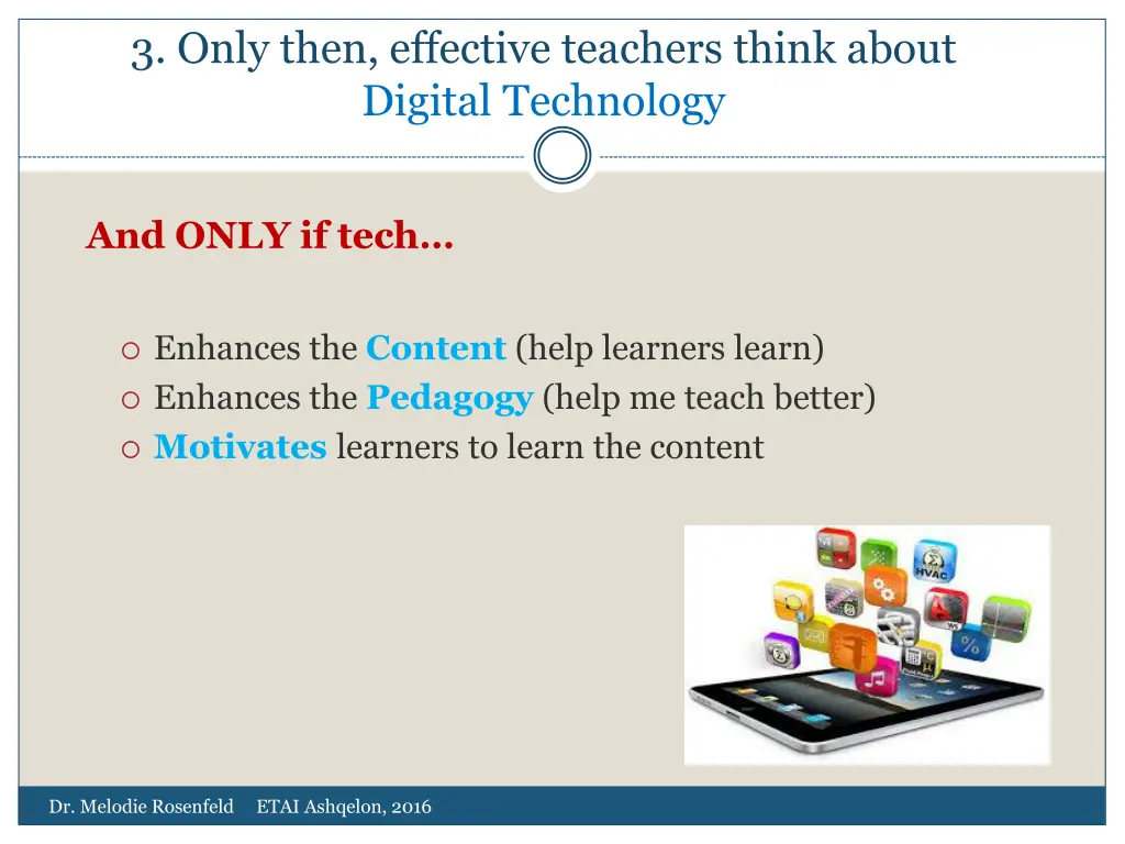 3 only then effective teachers think about