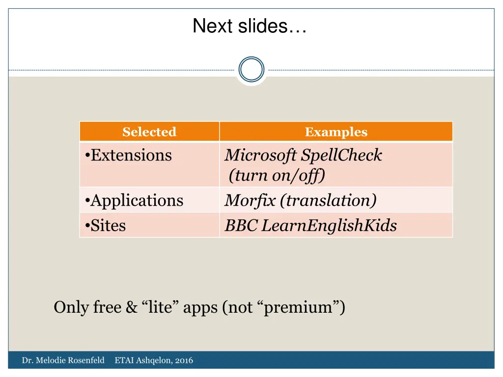 next slides