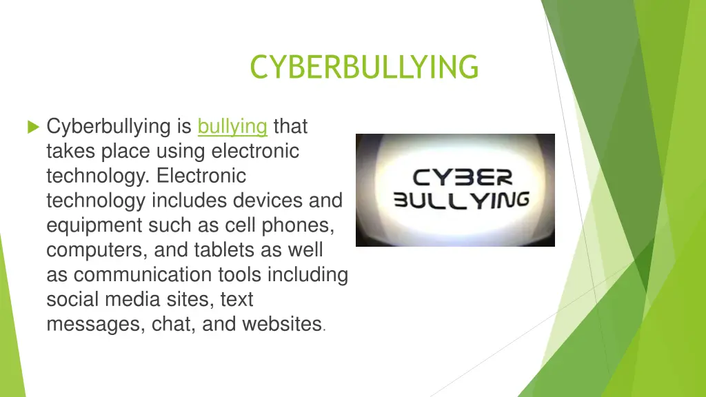 cyberbullying