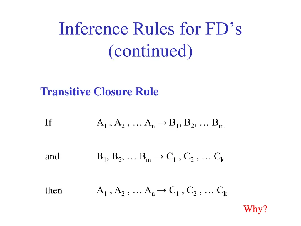 inference rules for fd s continued 1
