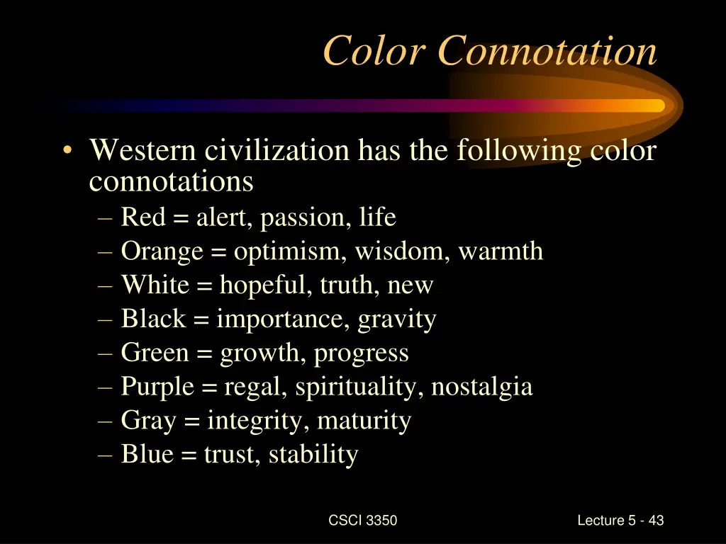 color connotation