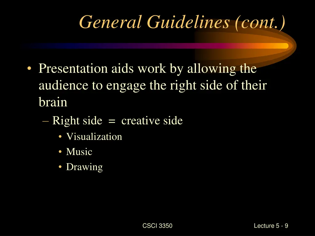general guidelines cont 2
