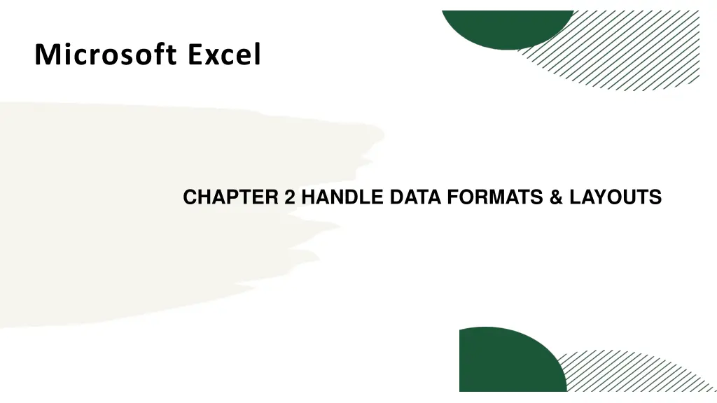 microsoft excel 1
