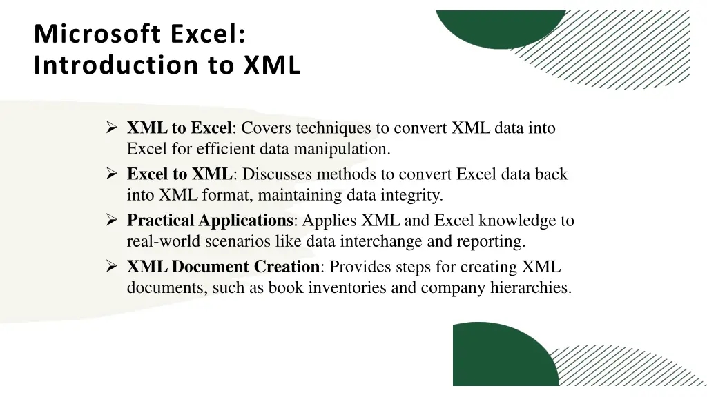 microsoft excel introduction to xml 1