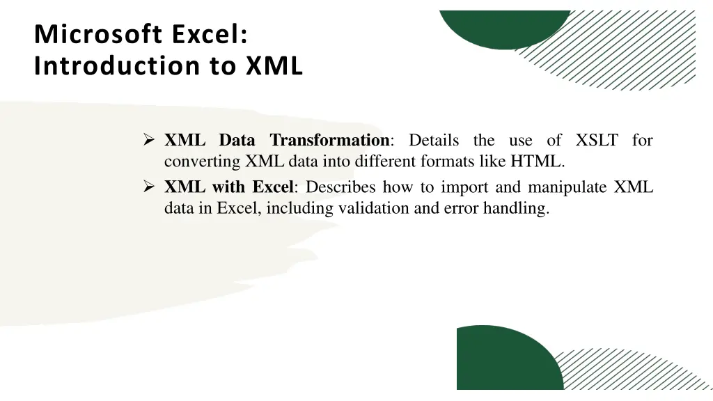 microsoft excel introduction to xml 2