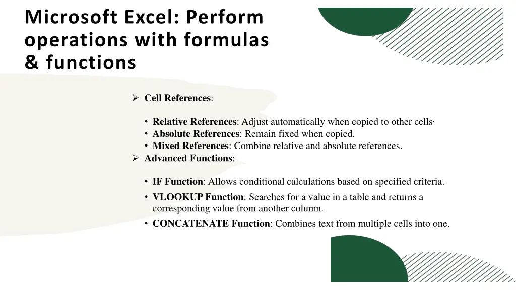microsoft excel perform operations with formulas 1