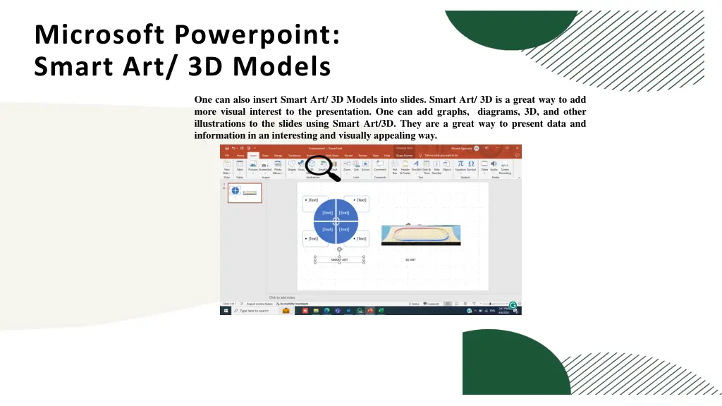microsoft powerpoint smart art 3d models
