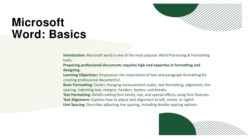 microsoft word basics