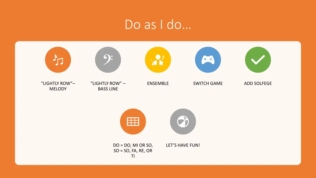 do as i do