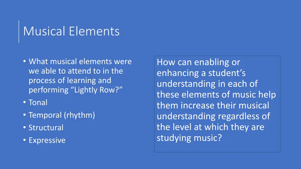 musical elements