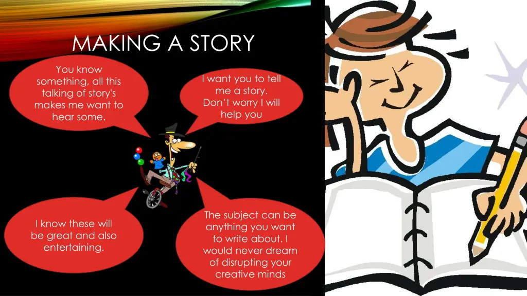 making a story