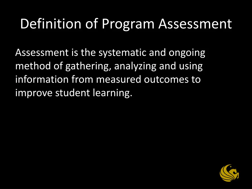 definition of program assessment