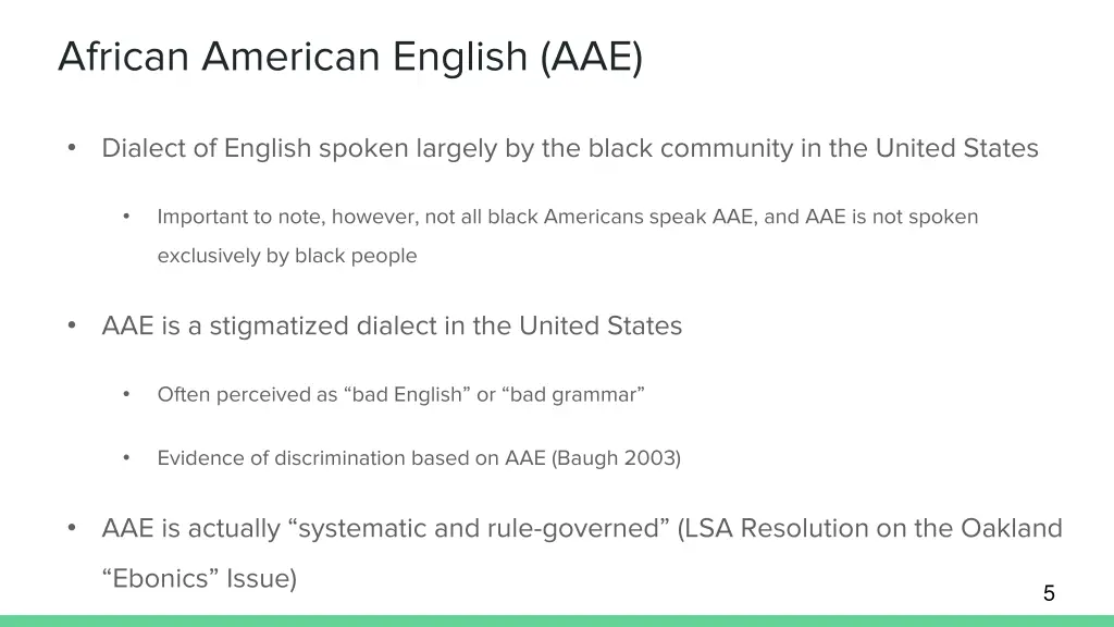 african american english aae