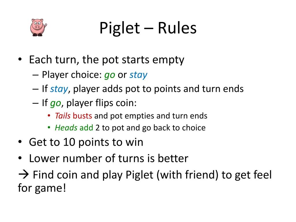 piglet rules