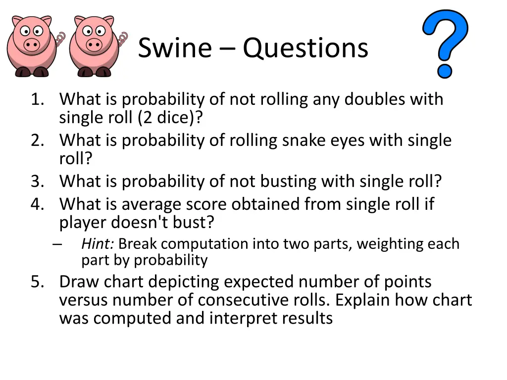 swine questions