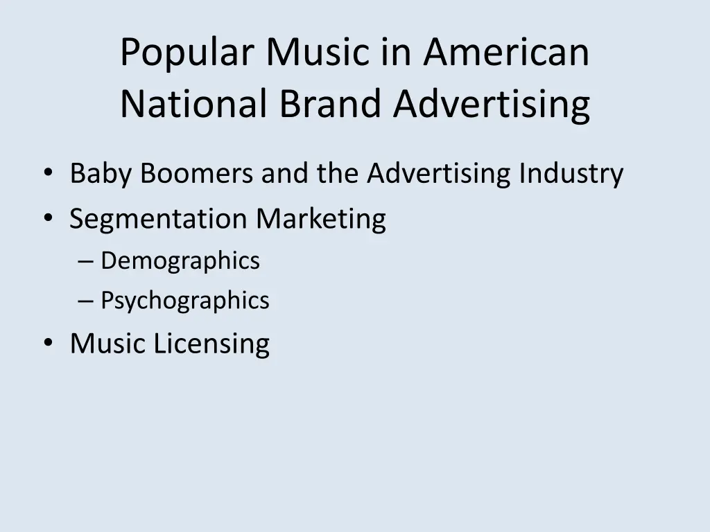 popular music in american national brand