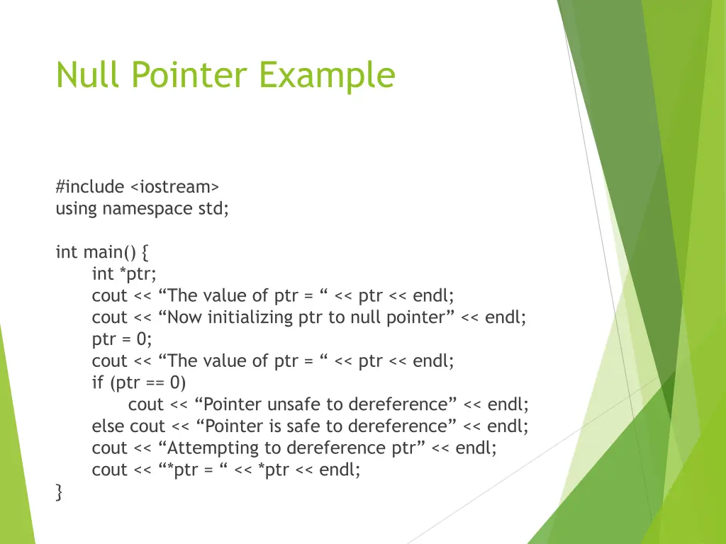 null pointer example 1
