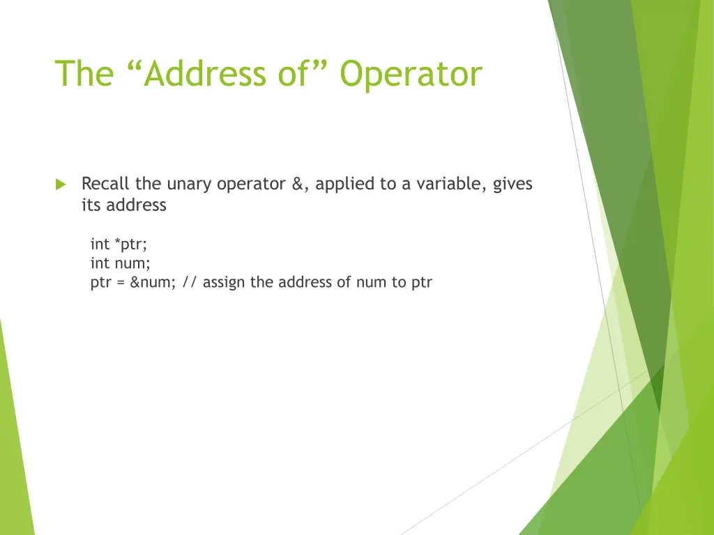 the address of operator