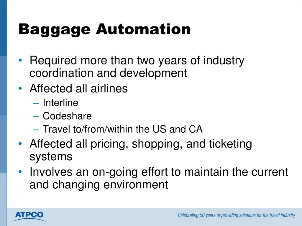 baggage automation