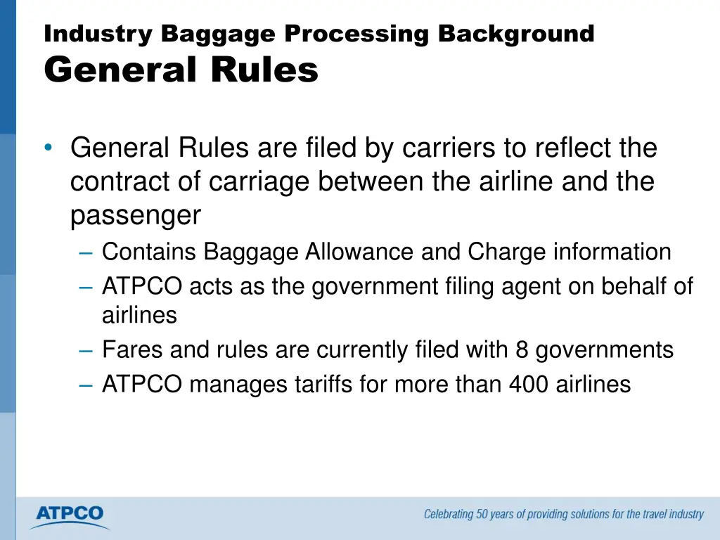 industry baggage processing background general