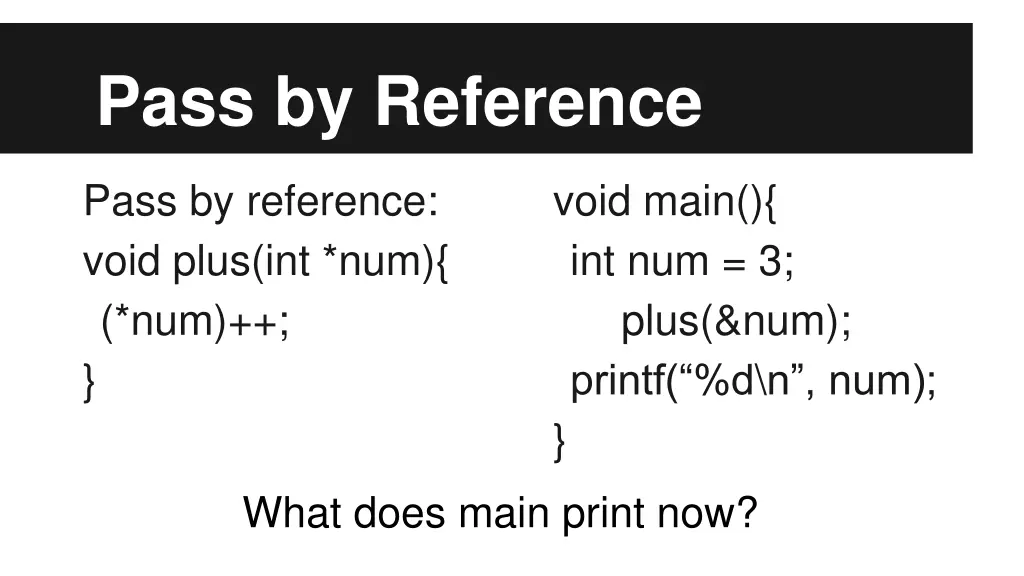 pass by reference