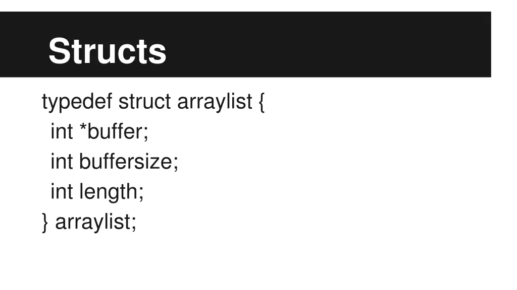 structs 1