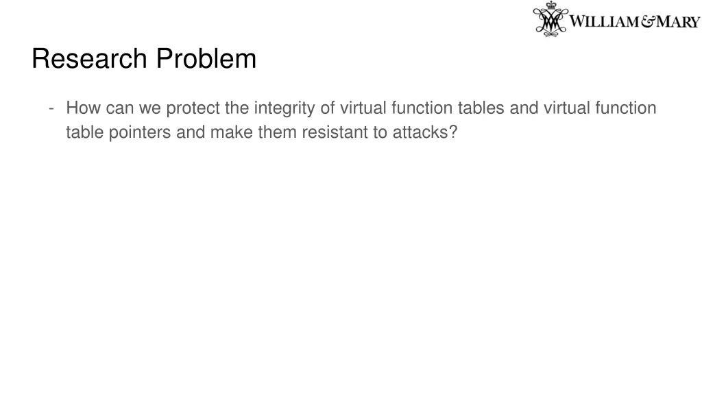 research problem