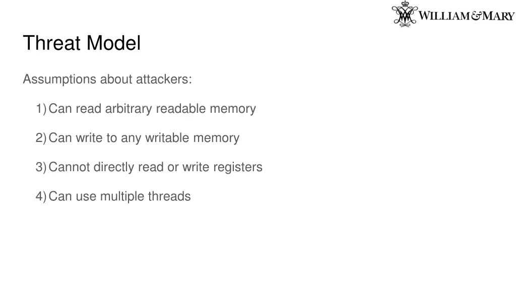 threat model