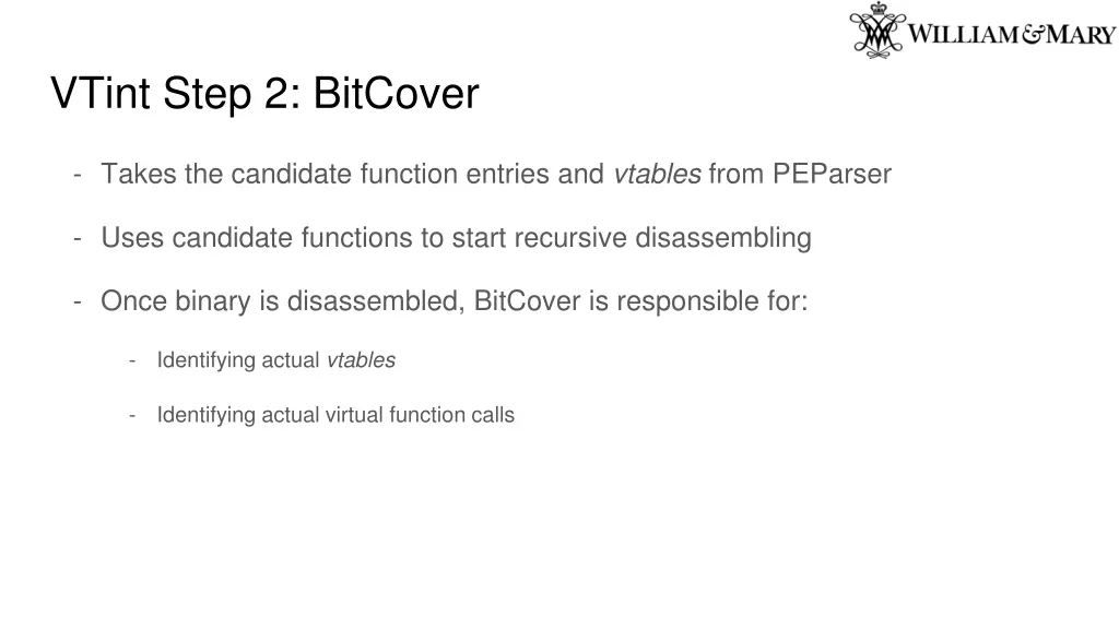 vtint step 2 bitcover