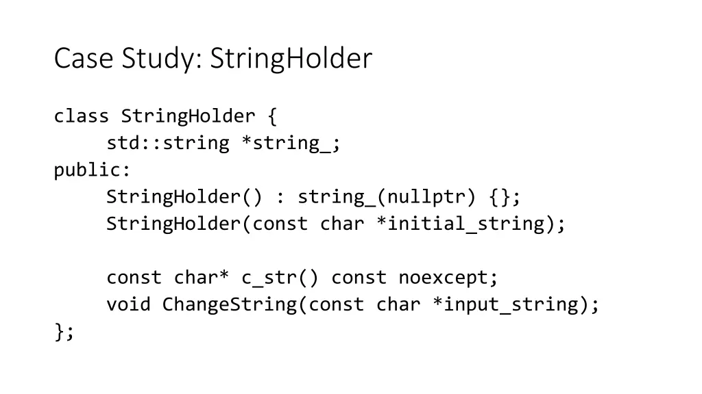 case study stringholder