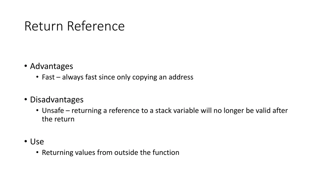 return reference