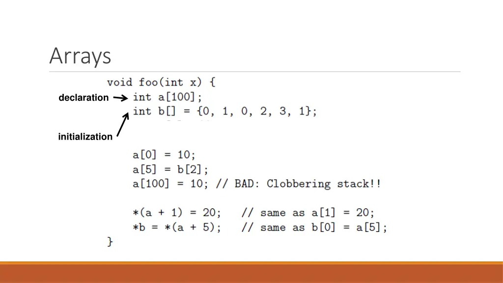 arrays