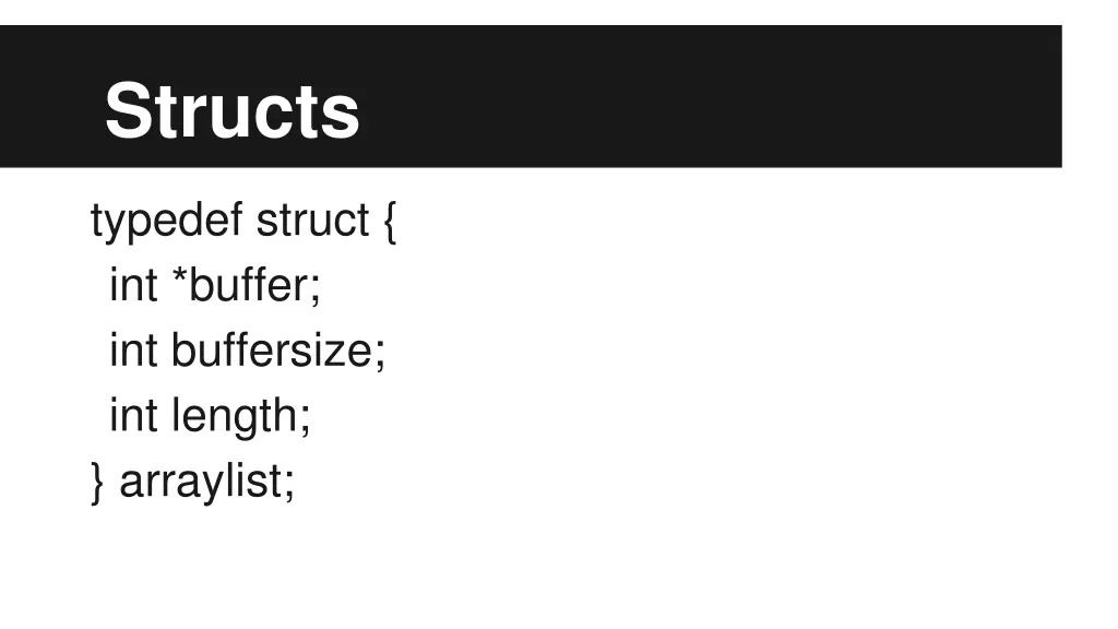 structs 1