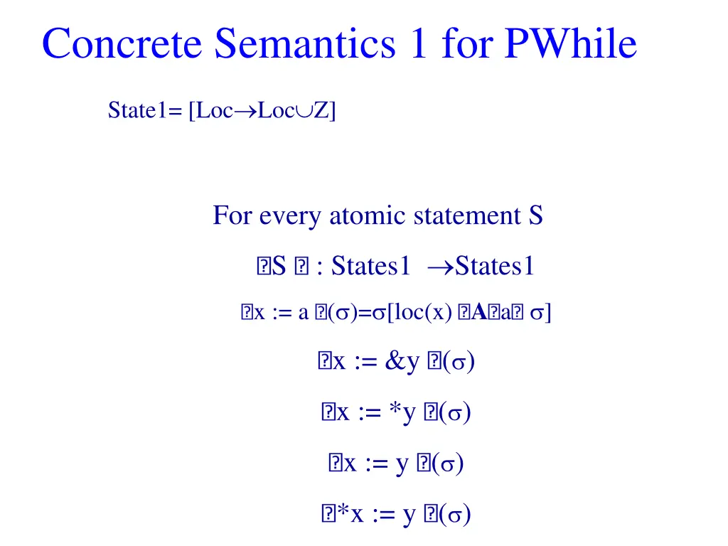 concrete semantics 1 for pwhile