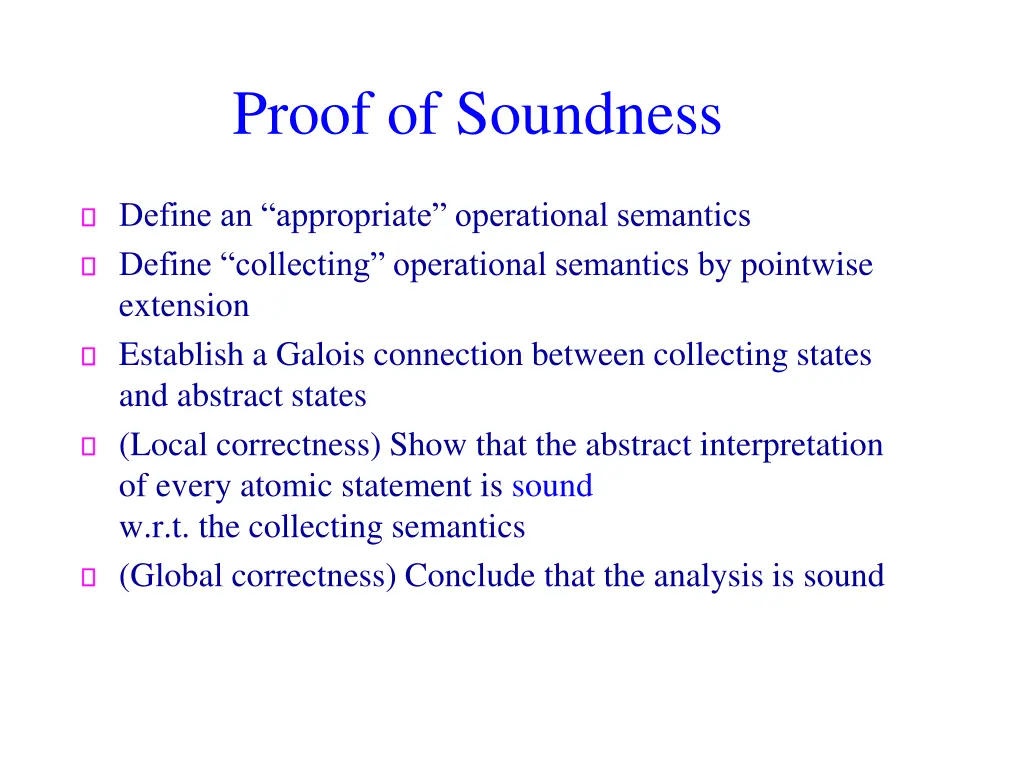 proof of soundness